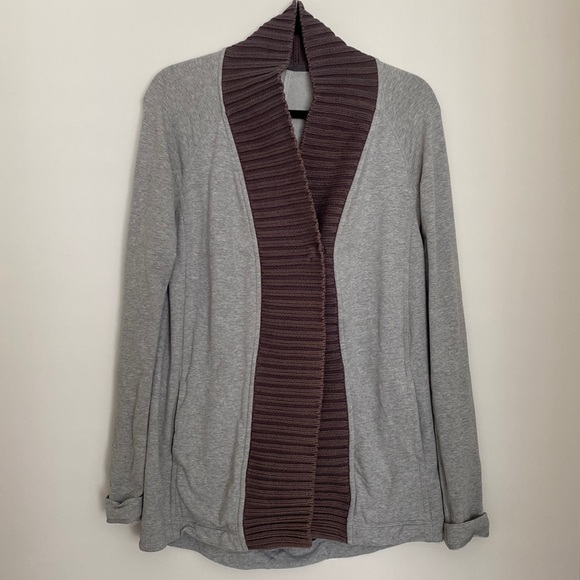 Lululemon Bliss Break Wrap Sweater Heathered Grey 4 - Picture 2 of 4